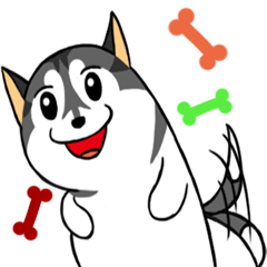 [LINEスタンプ] Fertilizer Husky diary