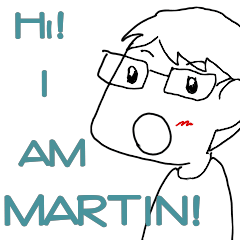 [LINEスタンプ] Daily life of Martin and his friendsの画像（メイン）