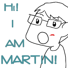 [LINEスタンプ] Daily life of Martin and his friends 