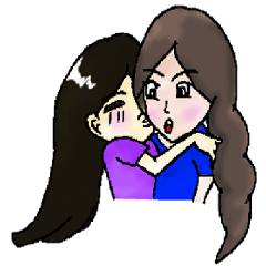 [LINEスタンプ] Me ＆ Her