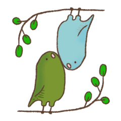 [LINEスタンプ] 普段使いのサザナミインコ