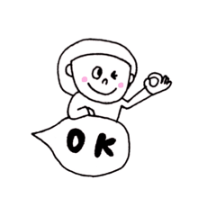 [LINEスタンプ] ふきだし会話と花子