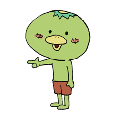 [LINEスタンプ] BaKa KAPA＆Little Guy