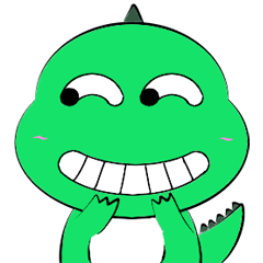 [LINEスタンプ] silly dinosaur