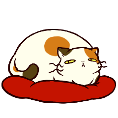 [LINEスタンプ] ぐーたら三毛猫にゃんこ2 