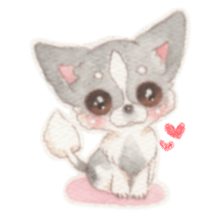 [LINEスタンプ] 胸きゅん！癒しわんこミルク♪ 