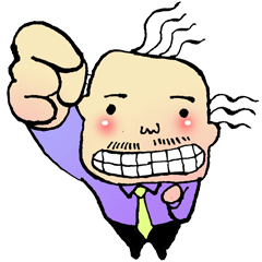 [LINEスタンプ] funny uncle man