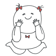 [LINEスタンプ] 元気な女の子のスタンプ 