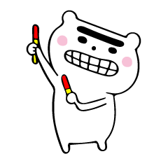 [LINEスタンプ] クマのかおたの1日