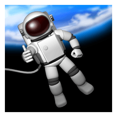 [LINEスタンプ] 宇宙飛行士のスタンプの画像（メイン）