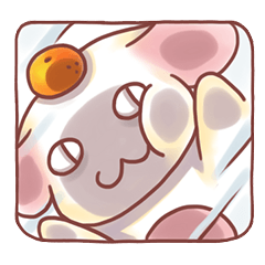 [LINEスタンプ] Lulu and Swiss roll's happy daily life