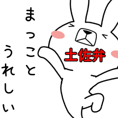 [LINEスタンプ] 方言うさぎ  土佐弁編2