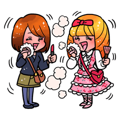 [LINEスタンプ] 花畑なる子スタンプ1