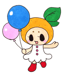 [LINEスタンプ] 愛媛生まれの妖精みかんちゃん その①