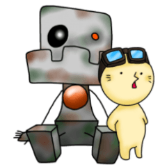 [LINEスタンプ] 醜いロボット