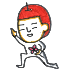 [LINEスタンプ] りんごマン参上 