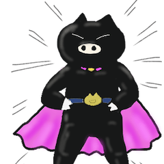 [LINEスタンプ] クロブタ Pちゃん 