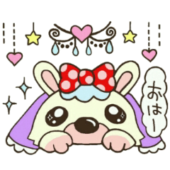 [LINEスタンプ] 仔うさぎコモモちゃんの日常