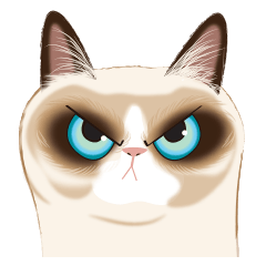 [LINEスタンプ] Cat in a bad mood