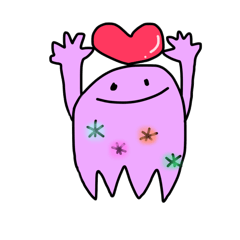 [LINEスタンプ] イカおばけ 