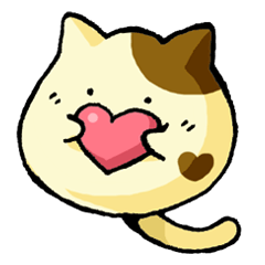 [LINEスタンプ] まるっこい猫