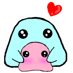 [LINEスタンプ] 癒しの～スライム大福 