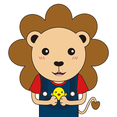 [LINEスタンプ] Foret lion and chick