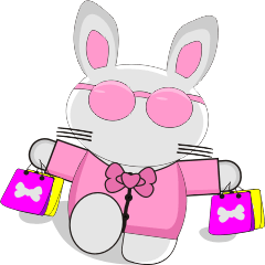 [LINEスタンプ] The pink rabbit is friendly