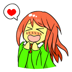 [LINEスタンプ] Kawaii Orange 