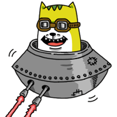 [LINEスタンプ] スペースにゃん 