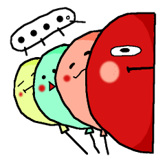 [LINEスタンプ] 風船の仲間たち 