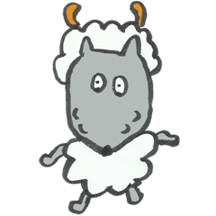 [LINEスタンプ] Sheep or Wolf ？