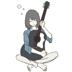 [LINEスタンプ] An Expressionless Girlの画像（メイン）