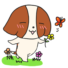 [LINEスタンプ] ポポザビーグルパピー