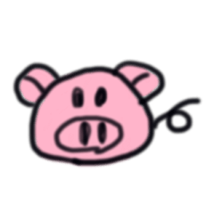 [LINEスタンプ] Mily pig