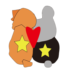 [LINEスタンプ] ラス太くんとラス犬 