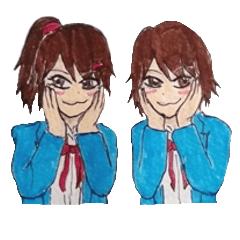 [LINEスタンプ] 秋葉原ハイスクールガールズ