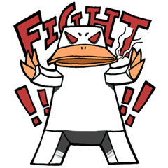 [LINEスタンプ] Square platypus's funny life
