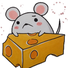 [LINEスタンプ] 白ねずみの只今～ちう 