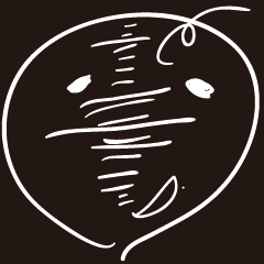 [LINEスタンプ] Black line man