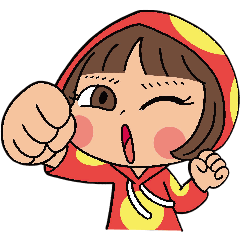 [LINEスタンプ] Mari, Wonder Girl by Pex