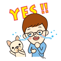 [LINEスタンプ] Loving young couple 