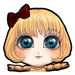 [LINEスタンプ] Blondie Girl 