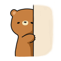 [LINEスタンプ] ooh aah bear