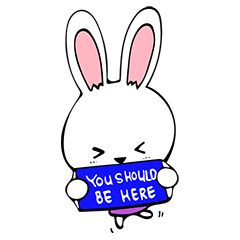 [LINEスタンプ] Cute Rabbit enjoy life