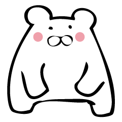 [LINEスタンプ] 白熊さんの日常スタンプの画像（メイン）