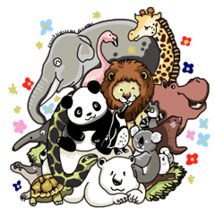 [LINEスタンプ] 王子動物園のゆかいな仲間たち