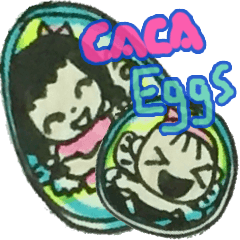 [LINEスタンプ] CaCa: Eggs LoveLove！