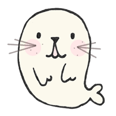 [LINEスタンプ] Num-nums the chubby seal