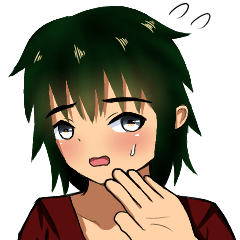 [LINEスタンプ] 内気な男の子 